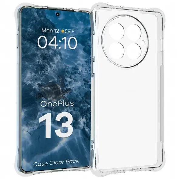 Etui + 2x folia na ekran Bizon Case Clear Pack do OnePlus 13
