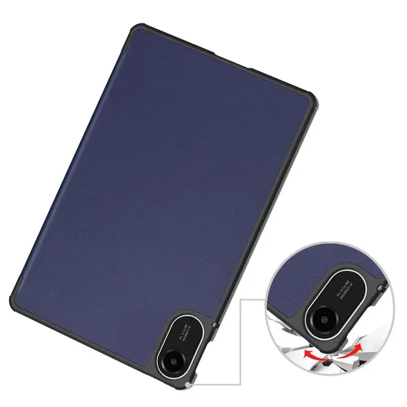 Etui z klapką Bizon Case Tab Croc do Xiaomi Redmi Pad 2 granatowe