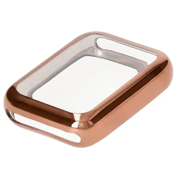 Etui z osłoną ekranu Bizon Case Watch Felipe do Xiaomi Mi Smart Band 9 Pro różowozłote