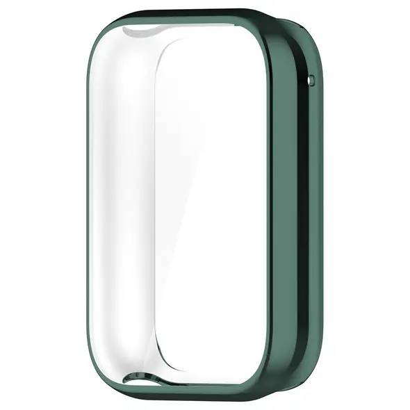 Etui z osłoną ekranu Bizon Case Watch Felipe do Xiaomi Mi Smart Band 9 Pro zielone