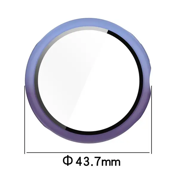 Etui ze szkłem do zegarka Bizon Case+Glass Watch do Google Pixel Watch 3 41mm niebieskofioletowe