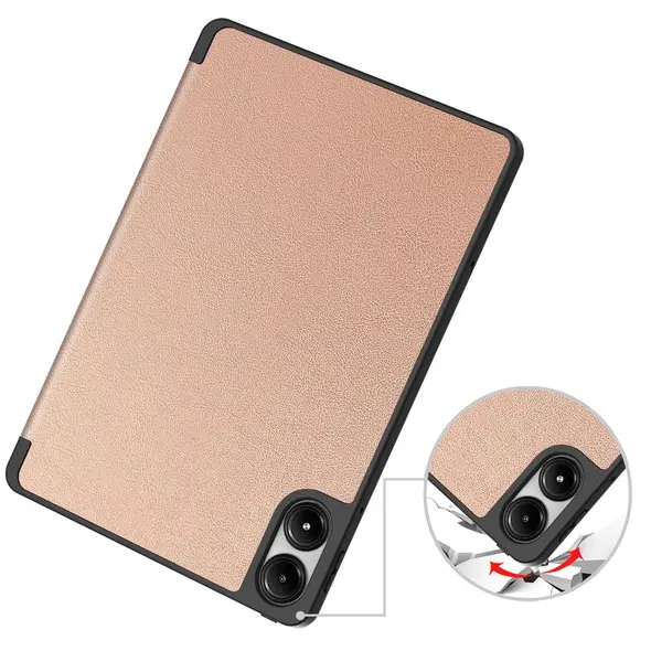 Etui z klapką Bizon Case Tab Lizard do Xiaomi Redmi Pad Pro 12.1 różowozłote