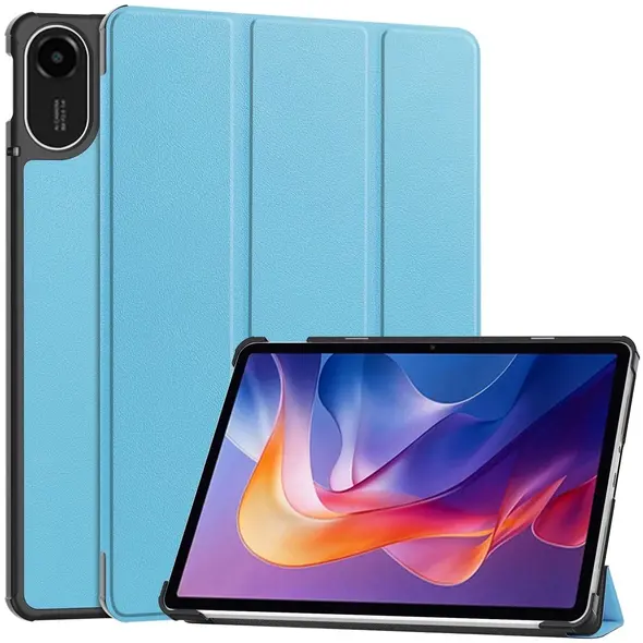 Etui z klapką Bizon Case Tab Croc do Xiaomi Redmi Pad 2 błękitne