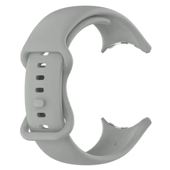 Silikonowy pasek Bizon Strap Watch Silicone do Google Pixel Watch 3/Watch 2/Watch 1 41mm szary