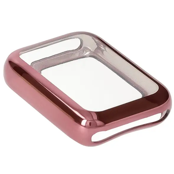 Etui z osłoną ekranu Bizon Case Watch Felipe do Xiaomi Mi Smart Band 9 Pro różowe