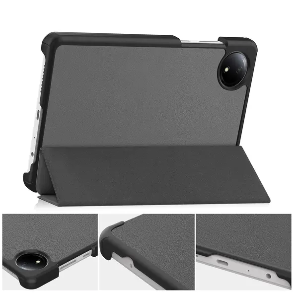Etui z klapką Bizon Case Tab Croc do Xiaomi Redmi Pad SE 8.7 szare