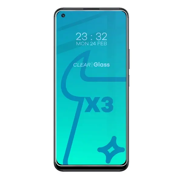 Szkło hartowane Bizon Glass Clear - 3 szt. + obiektyw Realme 8 / 8 Pro