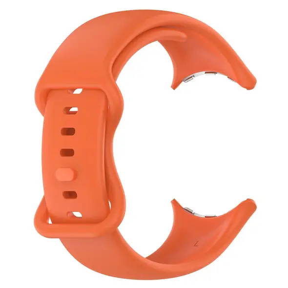 Silikonowy pasek Bizon Strap Watch Silicone do Google Pixel Watch 3 (45mm) pomarańczowy