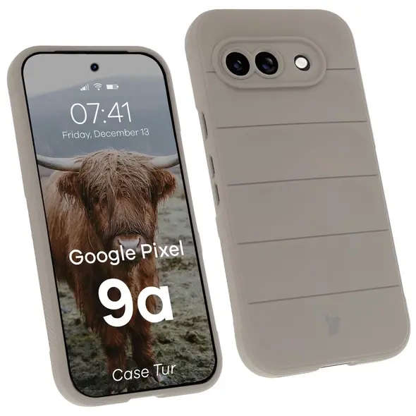 Pancerne etui Bizon Case Tur do Google Pixel 9a jasnoszare