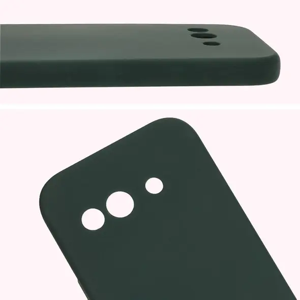 Silikonowe etui Bizon Soft Case do Google Pixel 9a ciemnozielone