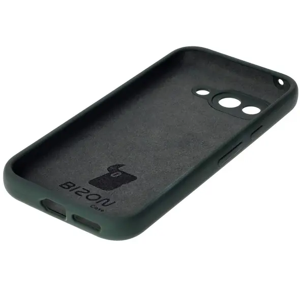 Silikonowe etui Bizon Soft Case do Google Pixel 9a ciemnozielone
