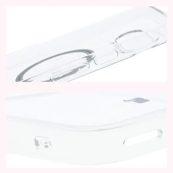 Etui z pierścieniem magnetycznym Bizon Case CrystalO do Google Pixel 9a przezroczyste