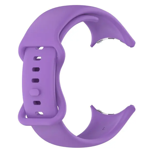 Silikonowy pasek Bizon Strap Watch Silicone do Google Pixel Watch 3 (45mm) fioletowy