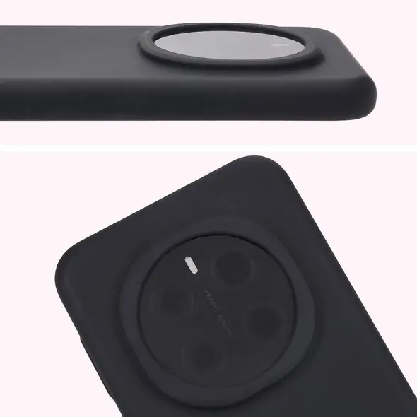 Silikonowe etui Bizon Soft Case do Honor Magic7 Pro czarne