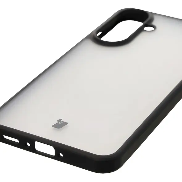 Etui Bizon Case Angelo do Samsung Galaxy A56 5G przydymione z czarną ramką