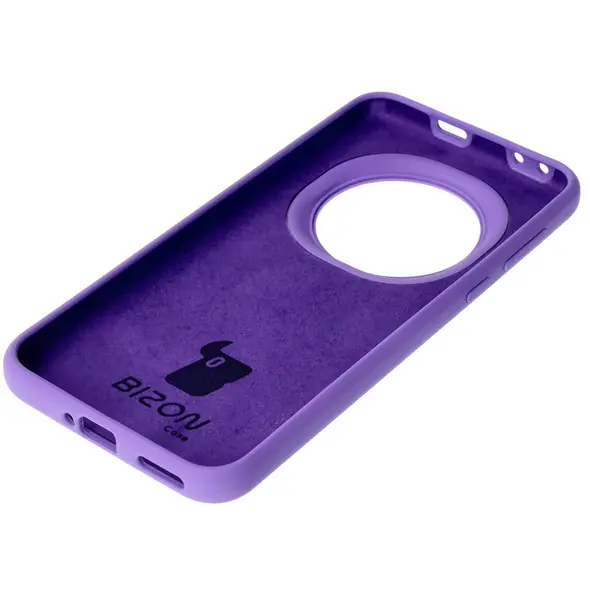 Silikonowe etui Bizon Soft Case do Honor Magic7 Pro fioletowe