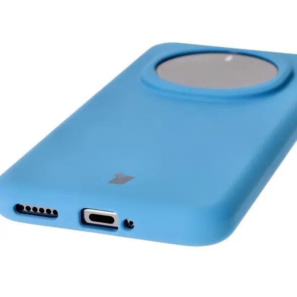 Silikonowe etui Bizon Soft Case do Honor Magic7 Pro niebieskie