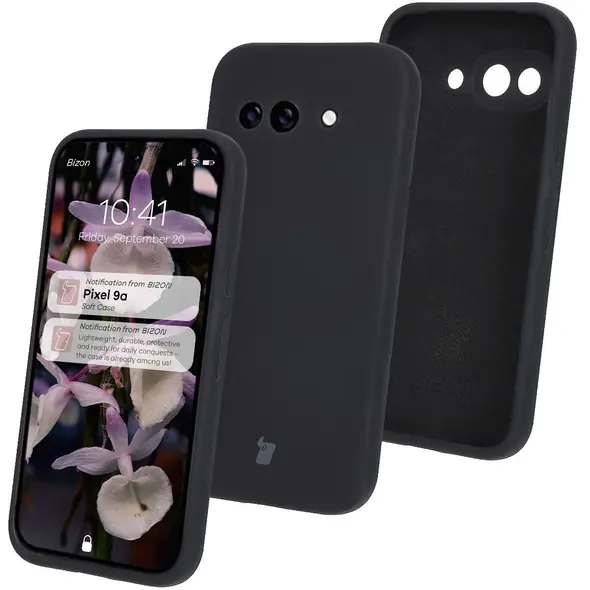Silikonowe etui Bizon Soft Case do Google Pixel 9a czarne