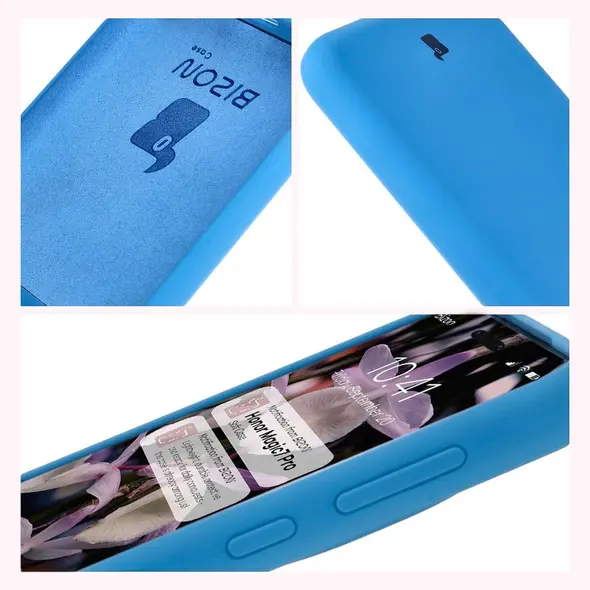 Silikonowe etui Bizon Soft Case do Honor Magic7 Pro niebieskie