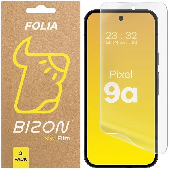 Folia matowa Bizon Glass Film Sun do Google Pixel 9a [2 PACK]