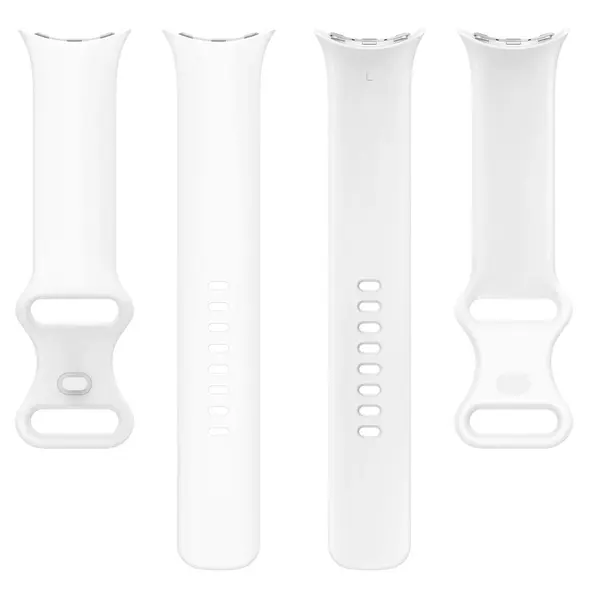 Silikonowy pasek Bizon Strap Watch Silicone do Google Pixel Watch 3 (45mm) biały