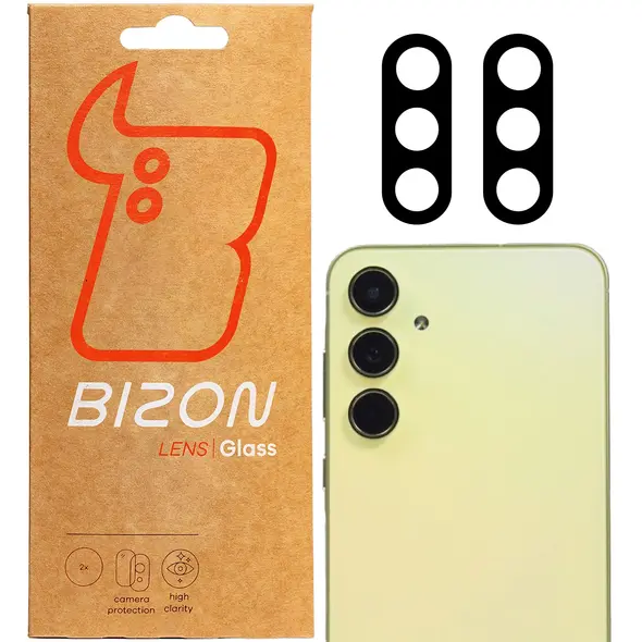Szkło na aparat Bizon Glass Lens do Samsung Galaxy A56 5G [2 PACK]