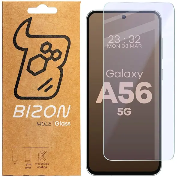 Elastyczne szkło hybrydowe Bizon Glass Mule do Samsung Galaxy A56 5G