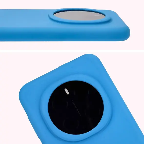 Silikonowe etui Bizon Soft Case do Honor Magic7 Pro niebieskie
