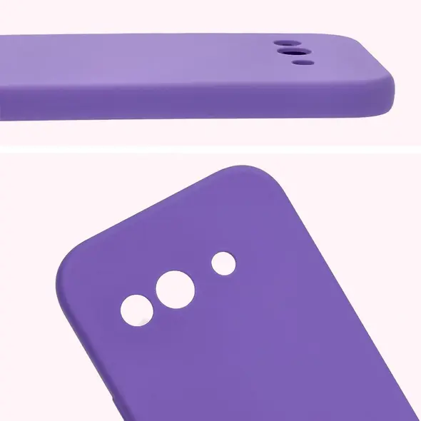 Silikonowe etui Bizon Soft Case do Google Pixel 9a fioletowe