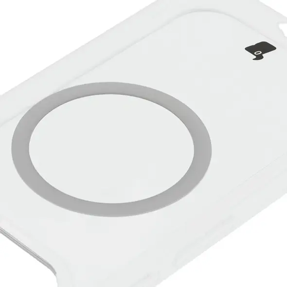 Etui z pierścieniem magnetycznym Bizon Case CrystalO do Google Pixel 9a przezroczyste
