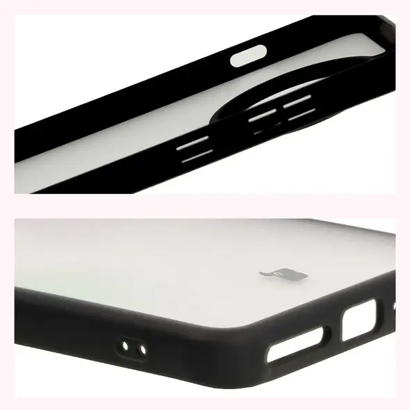 Etui Bizon Case Angelo do OnePlus 13R przydymione z czarną ramką