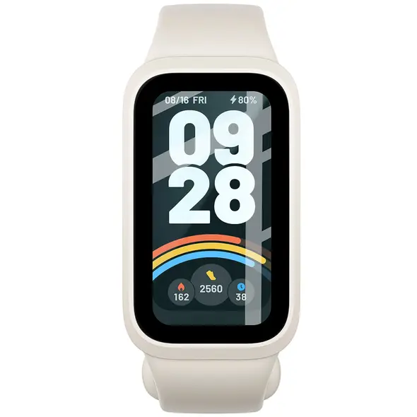 Szkło hybrydowe Bizon Glass Watch Edge Hybrid dla Xiaomi Smart Band 9 Active / Redmi Smart Band 3 czarne