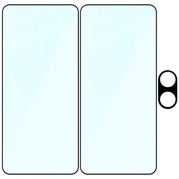 2x szkło na ekran + szkło na aparat Bizon Edge 2 Pack do Xiaomi POCO X7 Pro