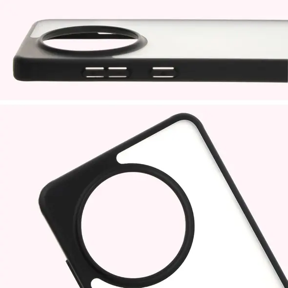 Etui Bizon Case Angelo do OnePlus 13R przydymione z czarną ramką