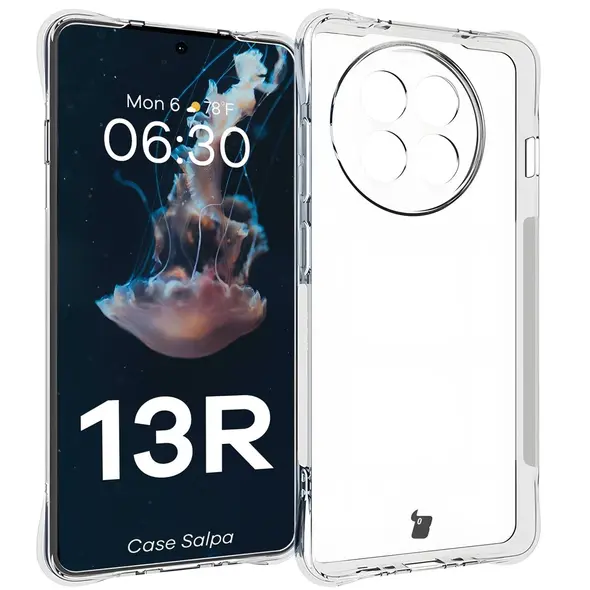 Elastyczne etui Bizon Case Salpa do OnePlus 13R przezroczyste