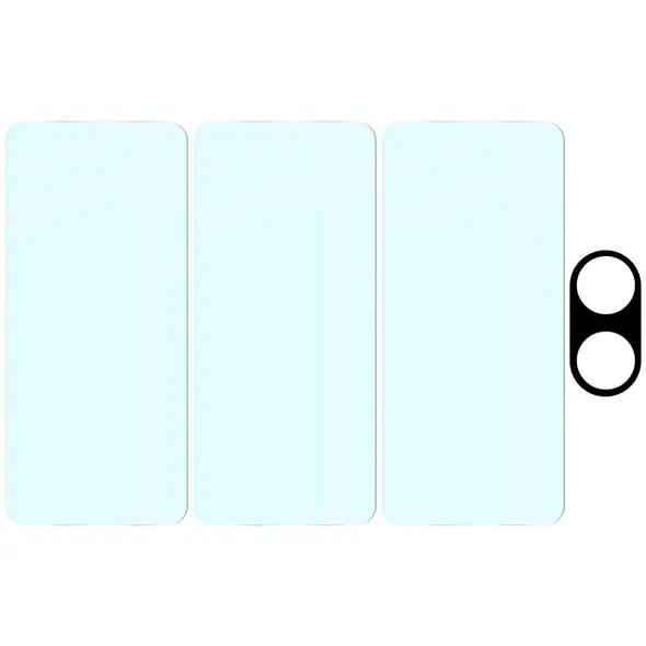 3x szkło na ekran + 1x szkło na aparat Bizon Glass Clear 2 Pack do Xiaomi POCO X7 Pro