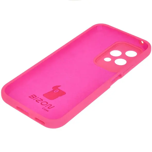 Silikonowe etui Bizon Soft Case do Honor 200 Lite neonowo-różowe