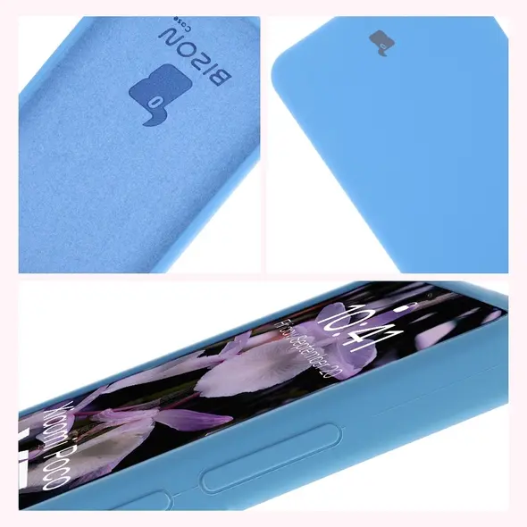 Silikonowe etui Bizon Soft Case do Xiaomi POCO X7 Pro niebieskie