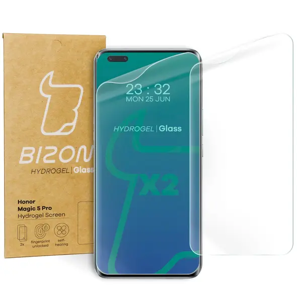 Folia hydrożelowa na ekran Bizon Glass Hydrogel do Honor Magic5 Pro [2 PACK]