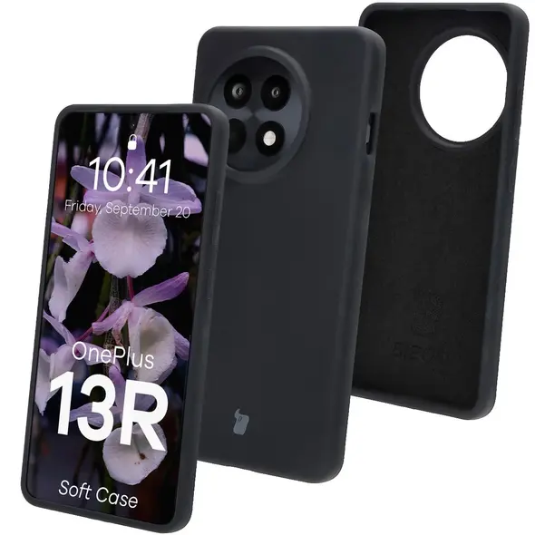 Silikonowe etui Bizon Soft Case do OnePlus 13R czarne