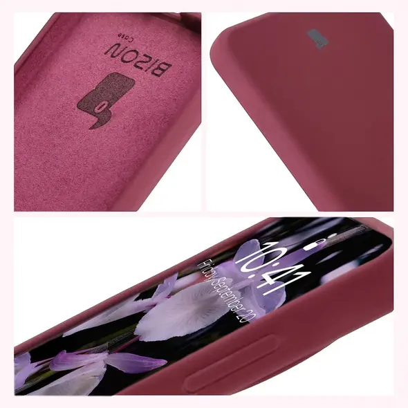 Silikonowe etui Bizon Soft Case do OnePlus 13R ciemnofioletowe