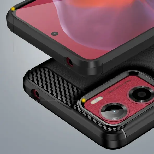 Etui Tech-Protect TPUCarbon Motorola Moto G05 / E15 Black