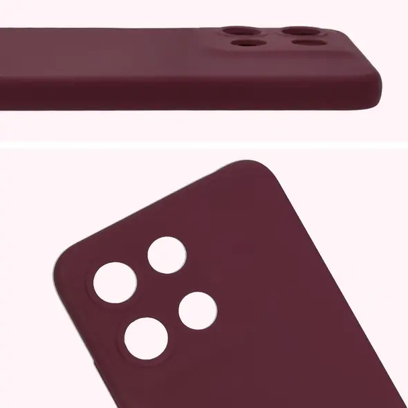 Silikonowe etui Bizon Soft Case do Motorola Moto G15 / G15 Power ciemnofioletowe