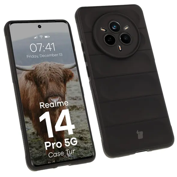 Pancerne etui Bizon Case Tur do Realme 14 Pro 5G czarne