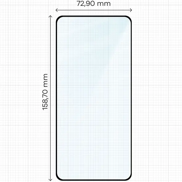 Szkło hartowane Bizon Glass Edge 2 do OnePlus 13R czarna ramka