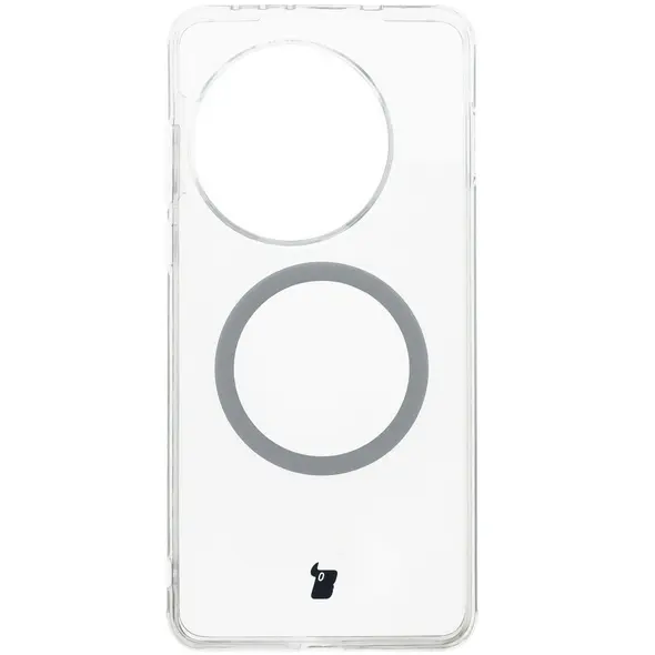 Etui z pierścieniem magnetycznym Bizon Case CrystalO do OnePlus 13R przezroczyste