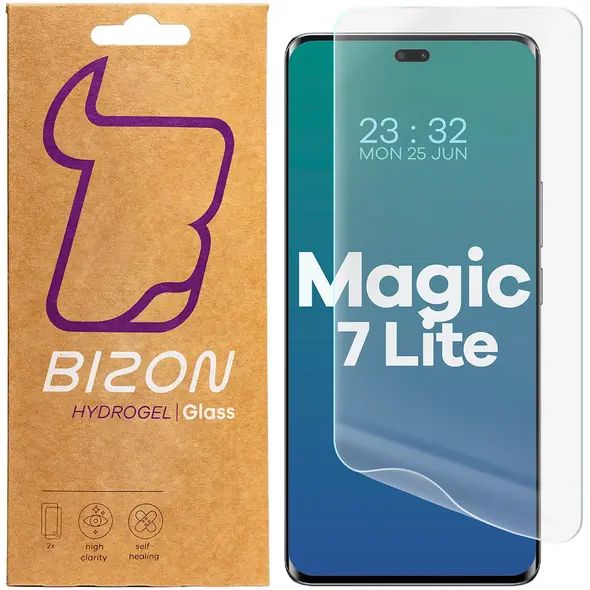 Folia hydrożelowa na ekran Bizon Glass Hydrogel Front do Honor Magic7 Lite [2 PACK]