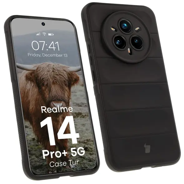 Pancerne etui Bizon Case Tur do Realme 14 Pro Plus 5G czarne