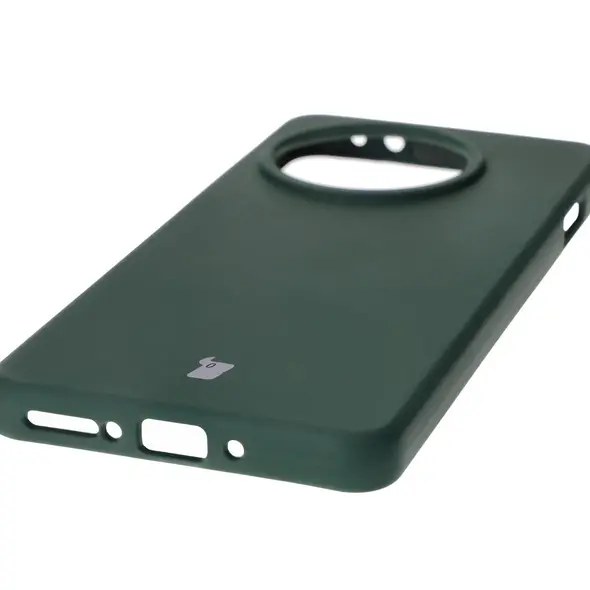 Silikonowe etui Bizon Soft Case do OnePlus 13R ciemnozielone