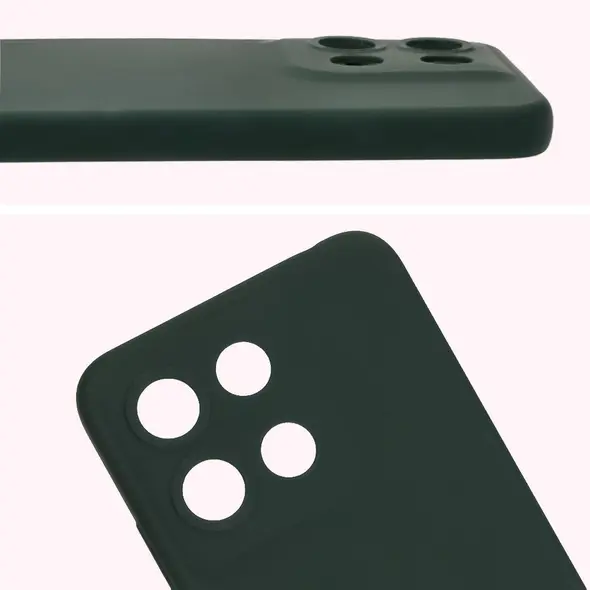 Silikonowe etui Bizon Soft Case do Motorola Moto G15 / G15 Power ciemnozielone